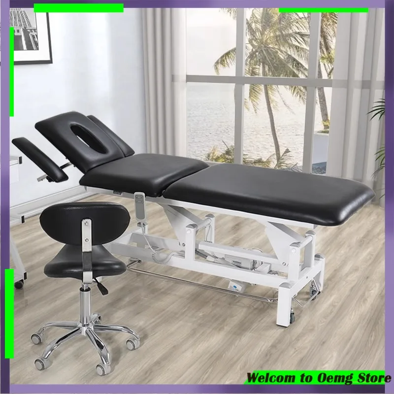 Langer elektrischer Massagetisch, professioneller Körper-King-Size-Massagetisch, modernes Lettino pro Massaggi-Möbel, Schönheitssalon Image