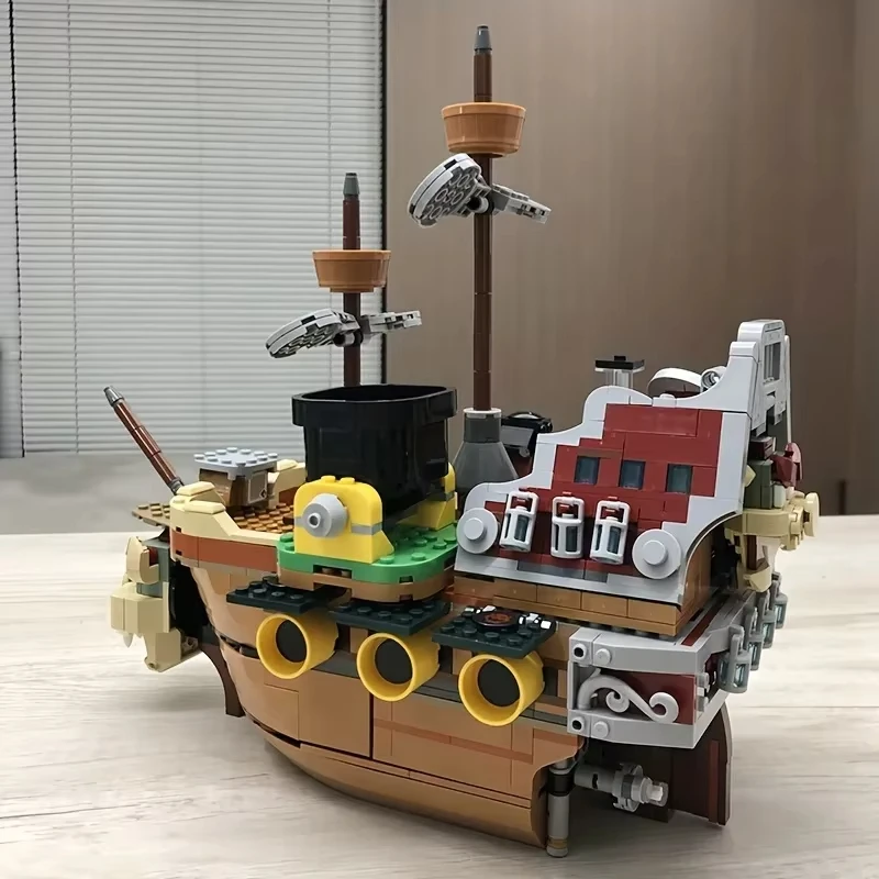 1152 Stück Luftschiff Baustein Schiffsmodell kreatives Spiel Piratenschiff Ziegel Kinderspielzeug Geburtstag Weihnachtsgeschenk Image