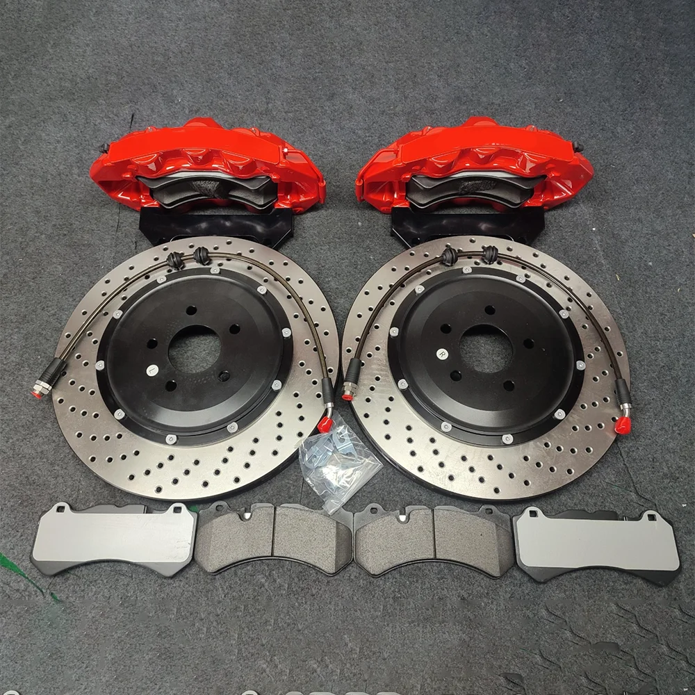 Das Bremssattel-Kit enthält 6-Kolben-Bremssattel, Bremsscheibe und Bremsbelag für Kia Stinger/BMW E92 Vorderradbremssatz/Lexus RX Image