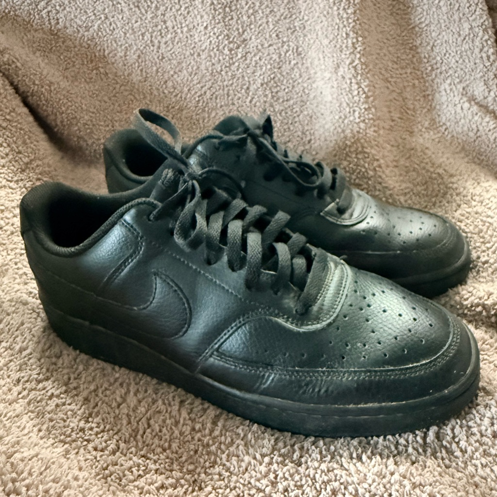 Nike Shoes | Men's Nike Court Vision Low Next Nature Casual Shoes | Color: Black | Size: 10