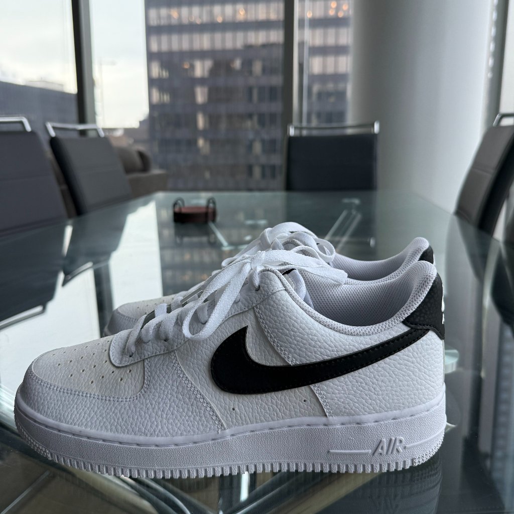 Nike Shoes | White + Black Nike Men's Air Force 1 '07 | Us Men's Size 9.5 | Color: Black/White | Size: 9.5