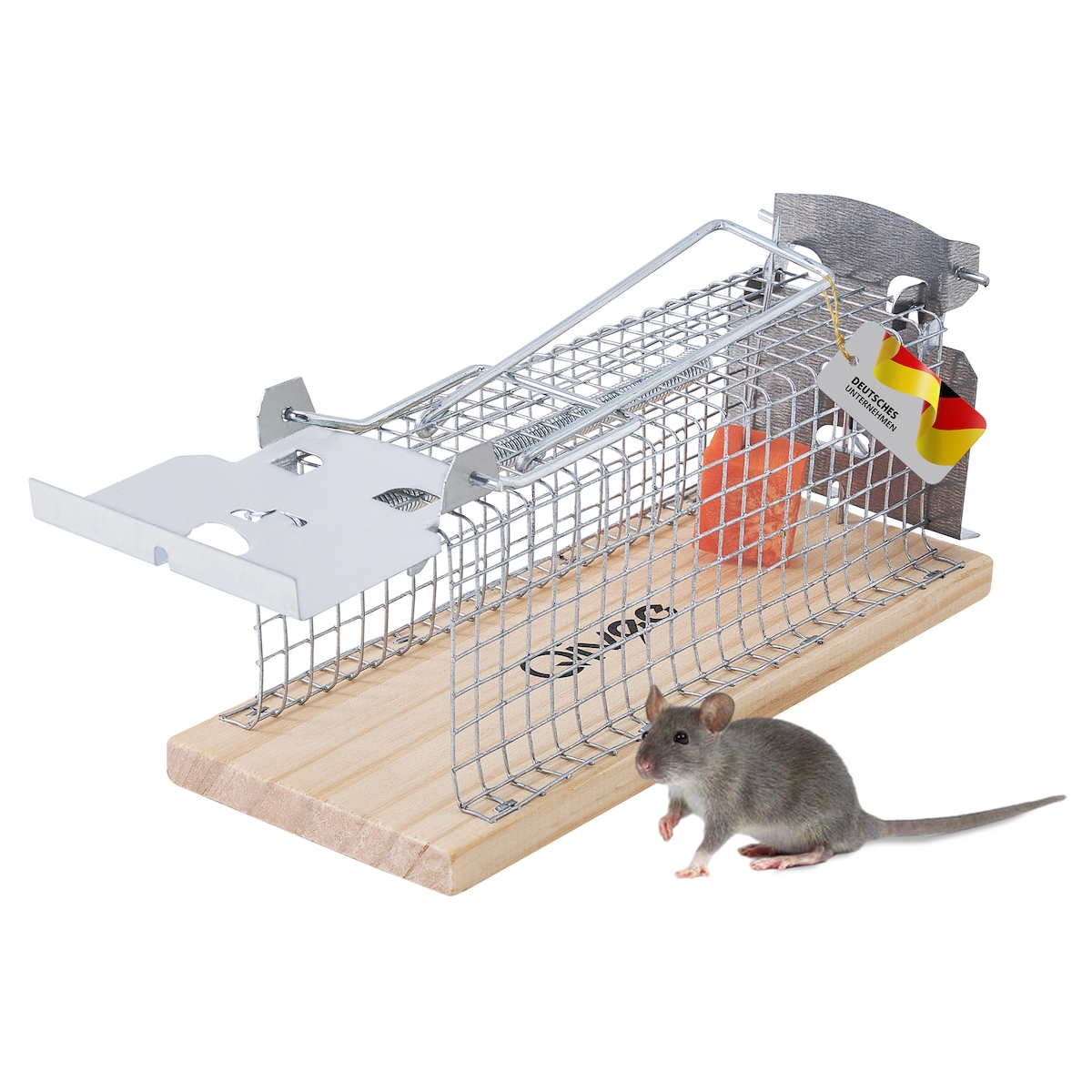 Qivee Mausefalle Lebend Drahtkasten Mäuse Tier Nager Falle Wiederverwendbar Image
