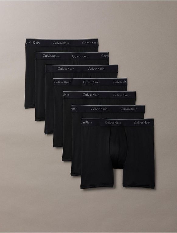 7 Pack Boxer Briefs - Black - Calvin Klein Underwear