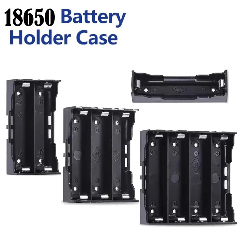 18650 Power Bank Cases 1X 2X 3X 4X 18650 Batterie Halter Lagerung Box 1 2 3 4 Slot Batterien Container Hard Pin 18650 Batterie Fall Image