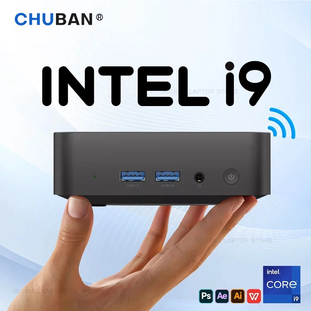 Mini PC Intel Core I9 10980HK I3 6100 Windows 11 Pc Gaming Computer 16GB 32GB RAM 1TB SSD WiFi6 BT5.2 Supports Desktop PC Gamer