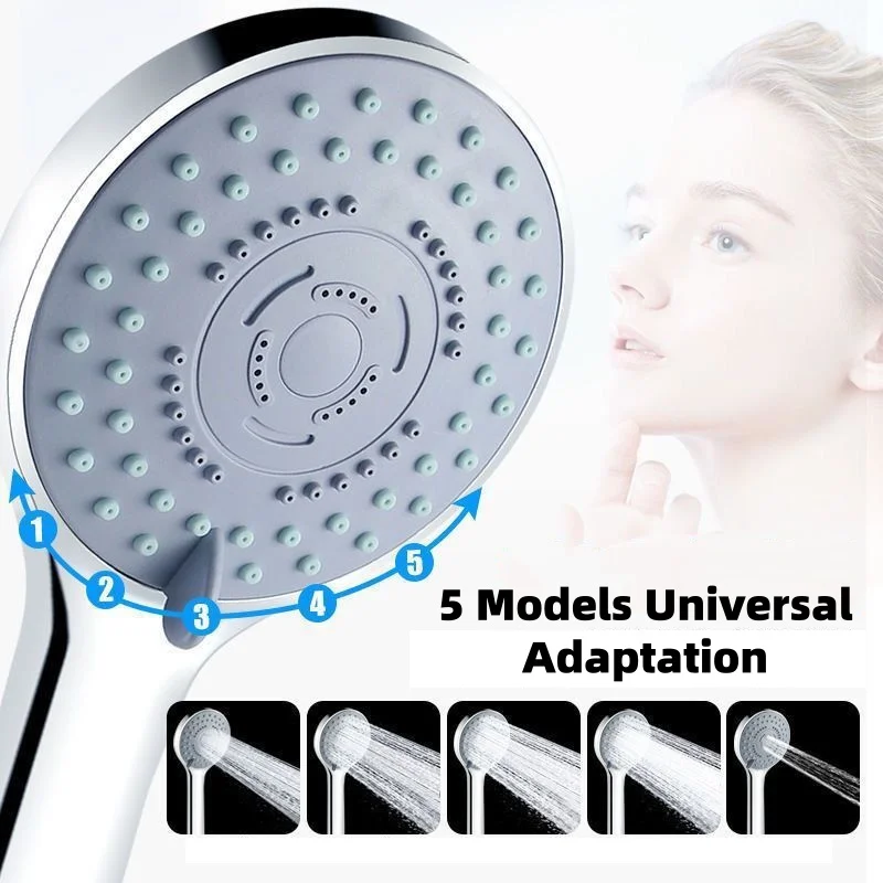 Dusche Boosted 5-Gang Große Wasser Outlet Dusche Set Haushalt Handheld Große Panel Einstellbare Badezimmer Dusche SPA Bad Kopf