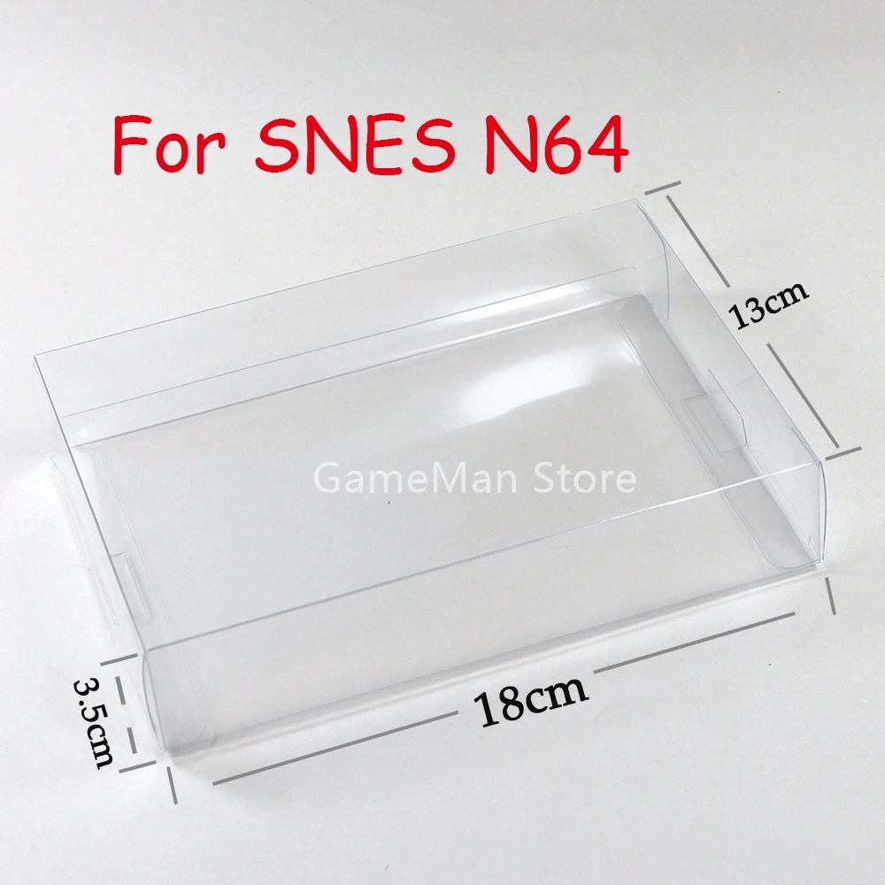 10 teile/los Für Nintendo Klar Transparent Spiel Boxen für SNES N64 Spiel Box Schutz Fall CIB Spiele Kunststoff PET Schutz Image