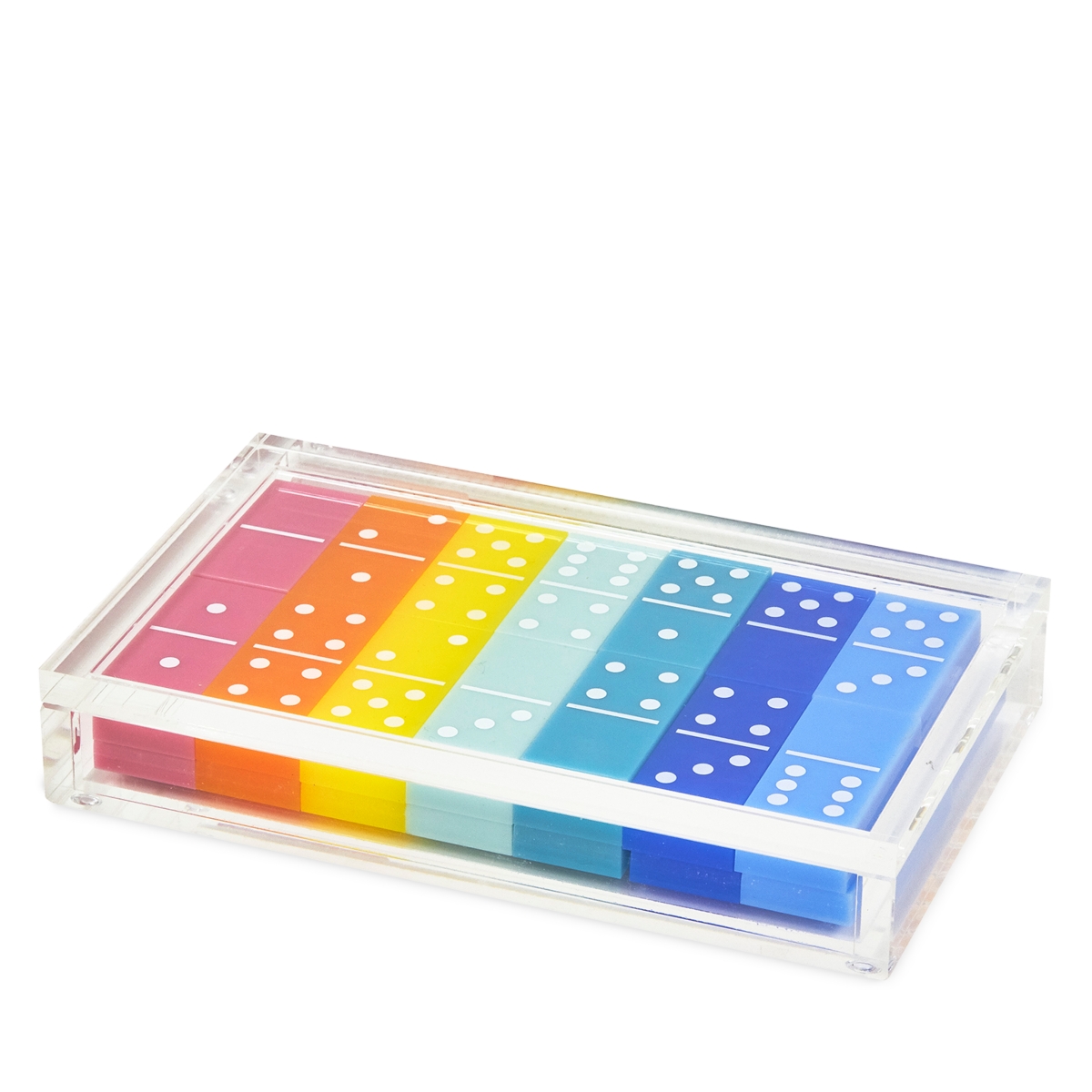 Tizo Lucite Domino Set - Multi