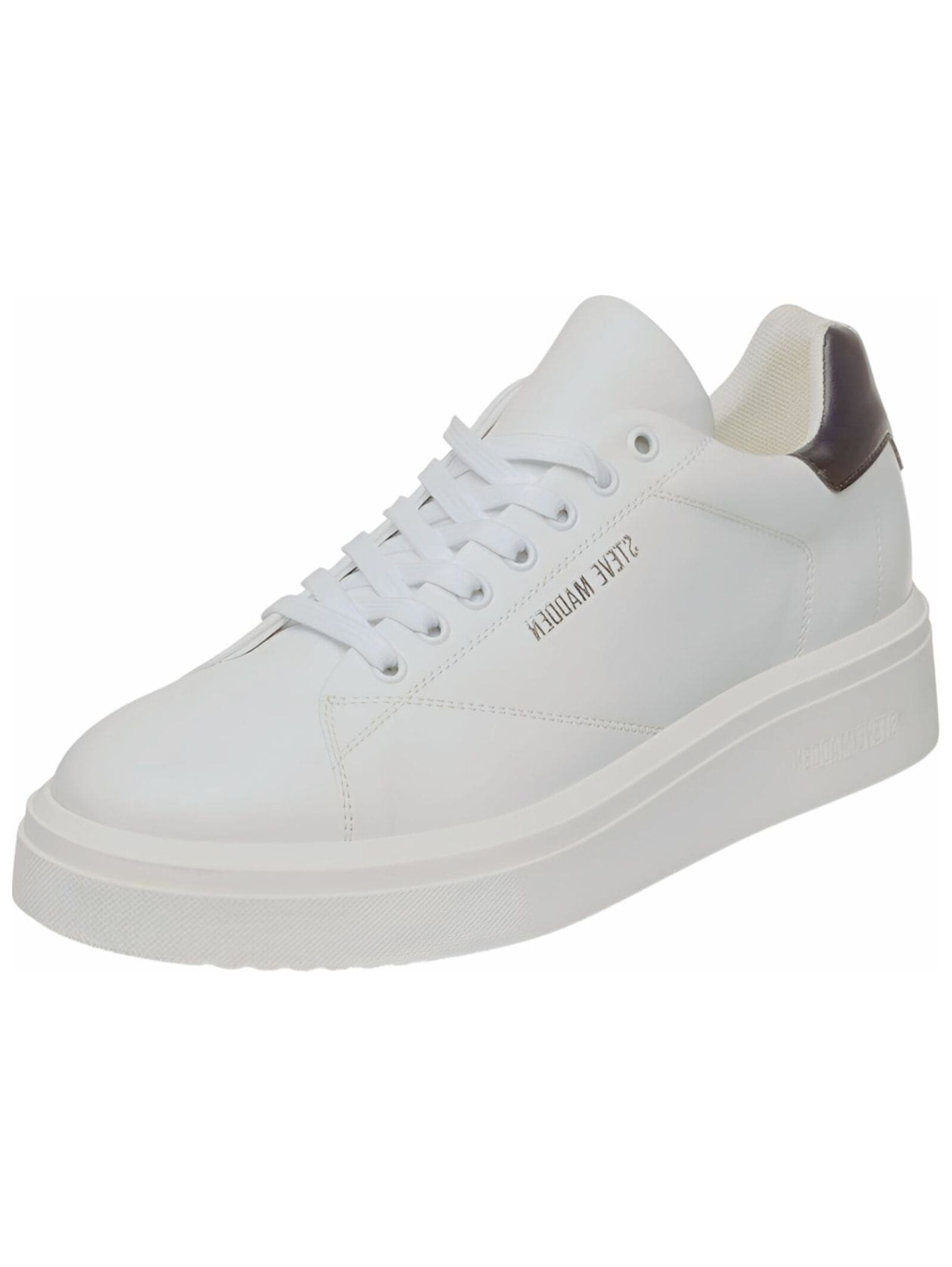 Sneaker STEVE MADDEN "STEVE MADDEN Sneaker Leder", Herren, Gr. 41, weiß, Leder, Schuhe Sneaker