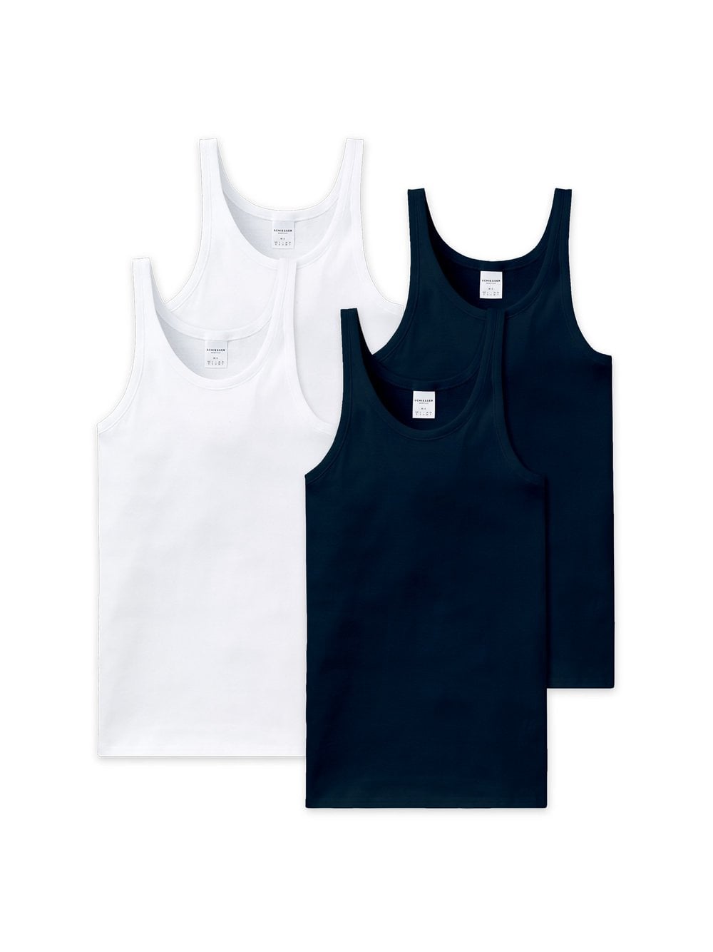 Schiesser Unterhemd 4er Pack Herren mehrfarbig, L Image