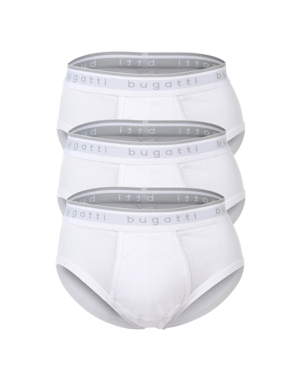 Bugatti Slip 3er Pack Herren weiß, M Image