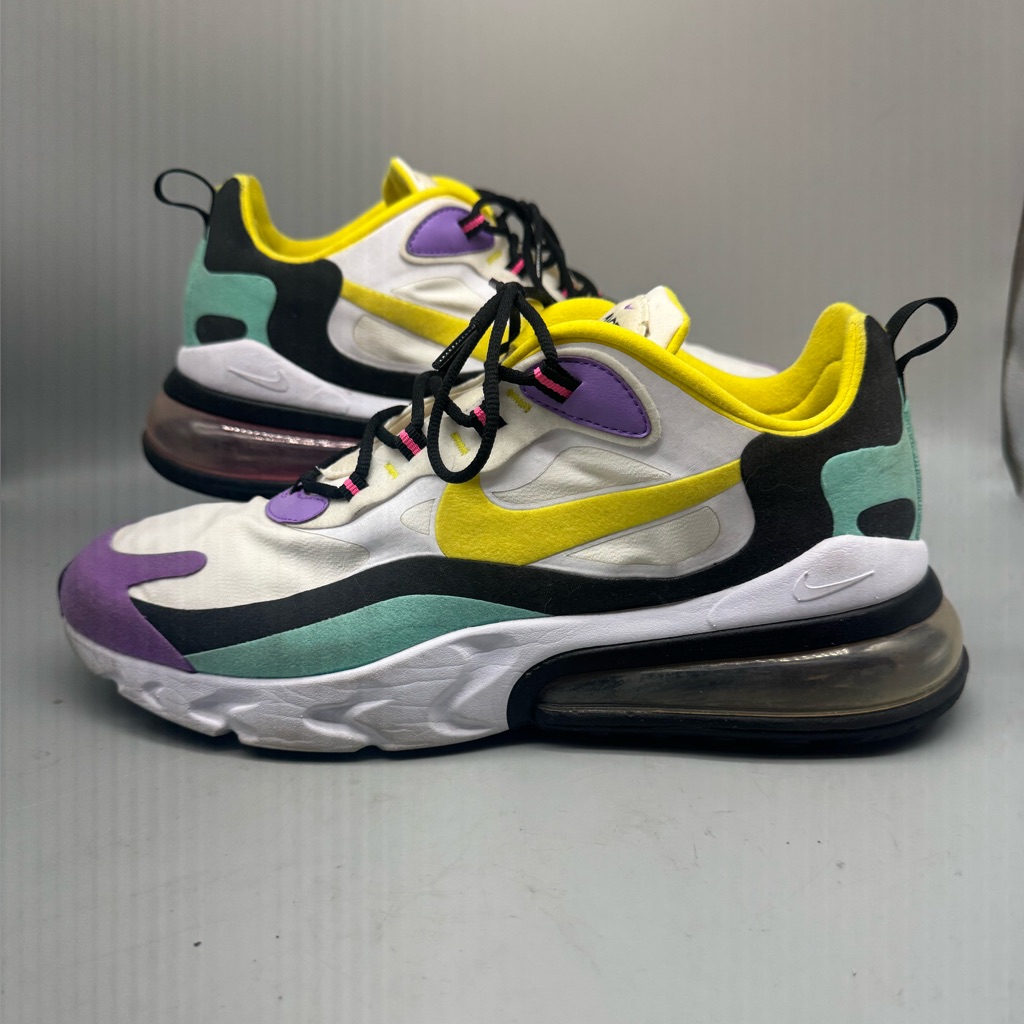 Nike Shoes | 2019 Nike Air 270 React White Dynamic Yellow Ao4971-101 Men Size 11 Shoes | Color: White/Yellow | Size: 11