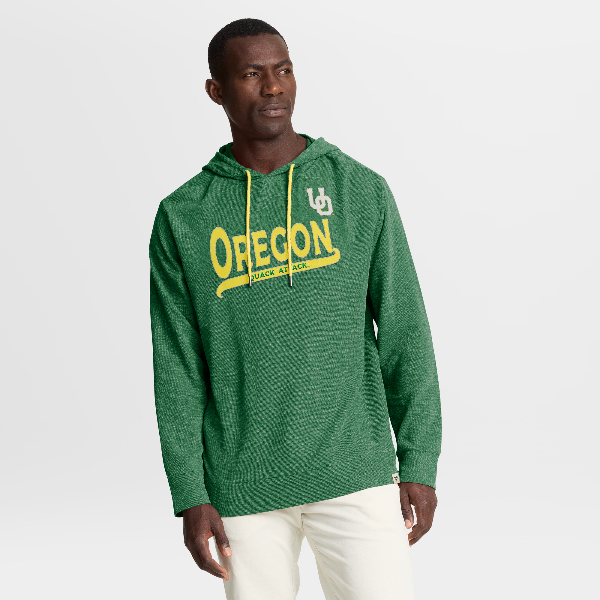 Fanatics Green Oregon Ducks Hometown Premium Huddle Up Langarm-Hoodie-T-Shirt für Herren Image