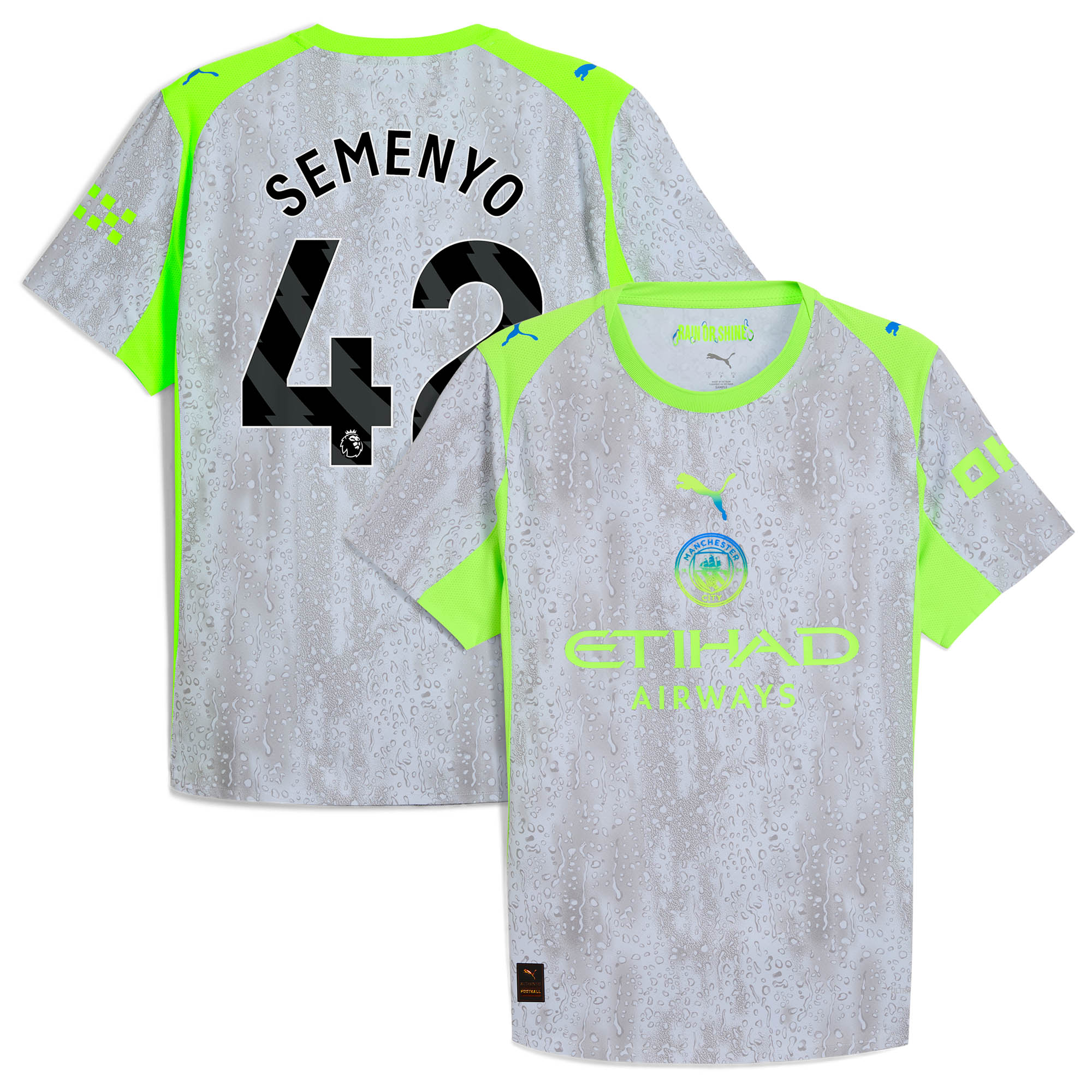 Manchester City PUMA Authentic Ausweichtrikot 2025-26 mit Aufdruck Semenyo 42 Image