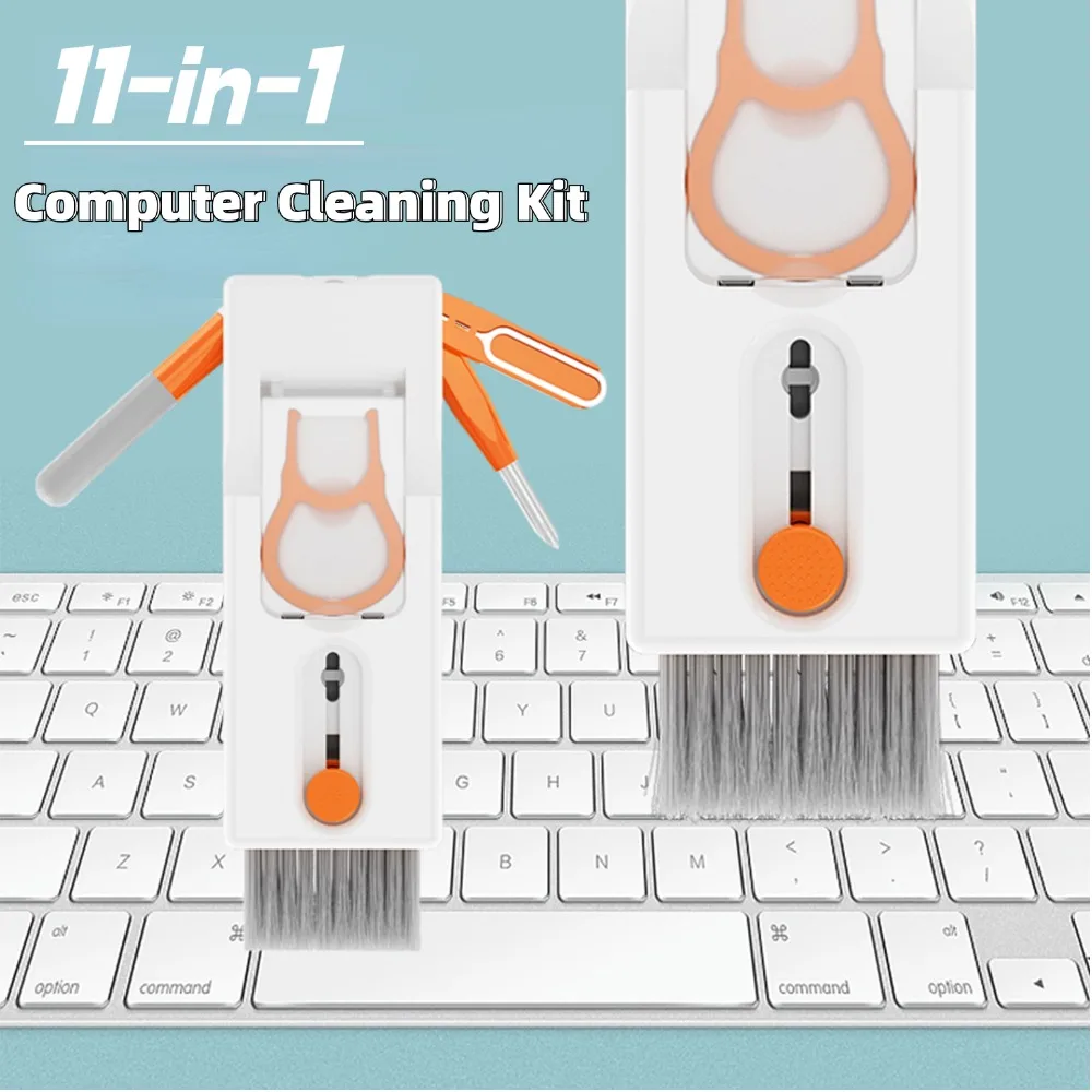 11-in-1 Computer Reinigung Kit Bluetooth Kopfhörer Reiniger Stift Tastatur Reiniger Pinsel für Digitale Produkt Reinigung Werkzeug Image