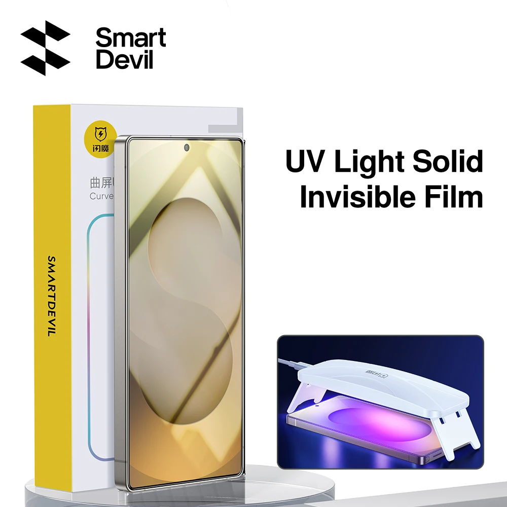 SmartDevil AR Anti-reflexion UV Licht Screen Protector Für Samsung S25 Ultra S24 Plus HD Volle Kleber Solide Film für S23 S22 Image