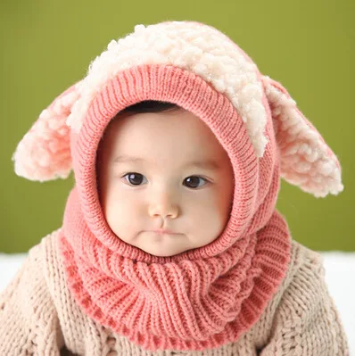 Kapuzenumhang für Hunde im koreanischen Stil – gestrickter Baby-Poncho mit Schal, süßes Winter-Set im Großhandel Image
