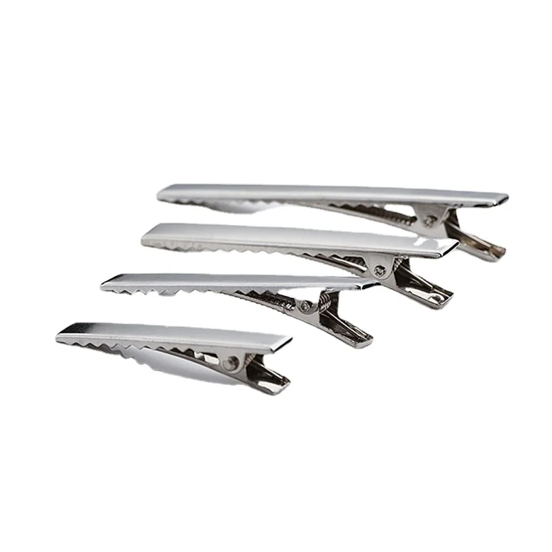 50 teile/los Metall Krokodil Clips Kabel Blei Testen Metall Alligator Clips Klemmen Haar Clips Haarnadeln 35mm-75mm Image