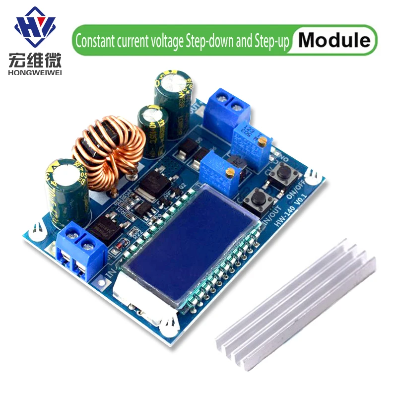 35 W DC 5,5–30 V auf 0,5–30 V digitales LCD-Display, automatisches Step-Up-Down-Buck-Boost-Konverter-Stromversorgungsmodul, einstellbare Platine Image