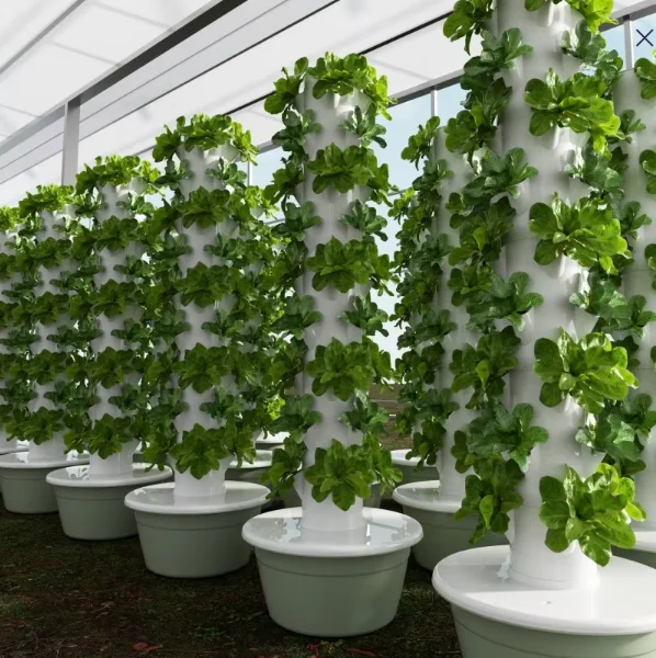 NEUE Hydrokultur Vertikal Motorisierte Rotierende Garten Aeroponische Turm Bauernhof Rotierenden System Vertikale Garten Turm Landwirtschaft