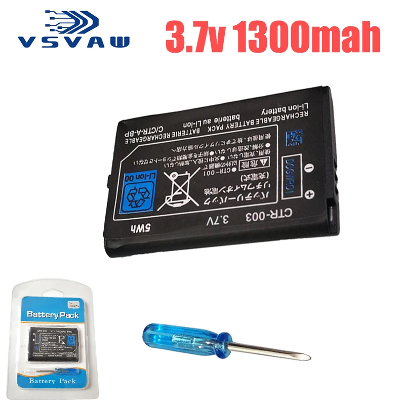 1300 mAh 3,7 v CTR-003 Für Nintendo 2DS 3DS NEUE 2DS LL Batterie CTR-003 Für Nintendo 3DS Gamepad Controller