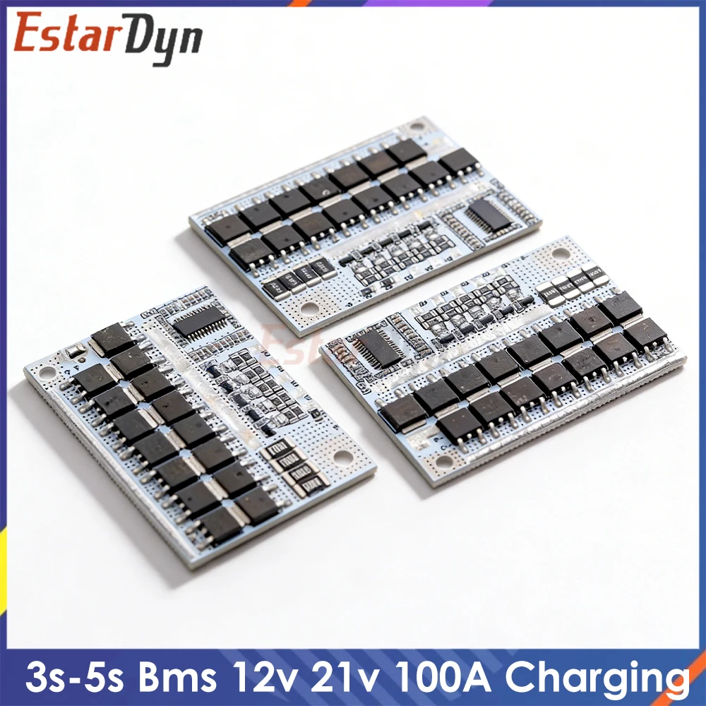 3s/4s/5s BMS 12V 16,8V 21V 3,7V 100A Li-Ionen LMO Ternäre Lithium-Batterie Schutzschaltung Li-Polymer Balancer-Ladegerät Image