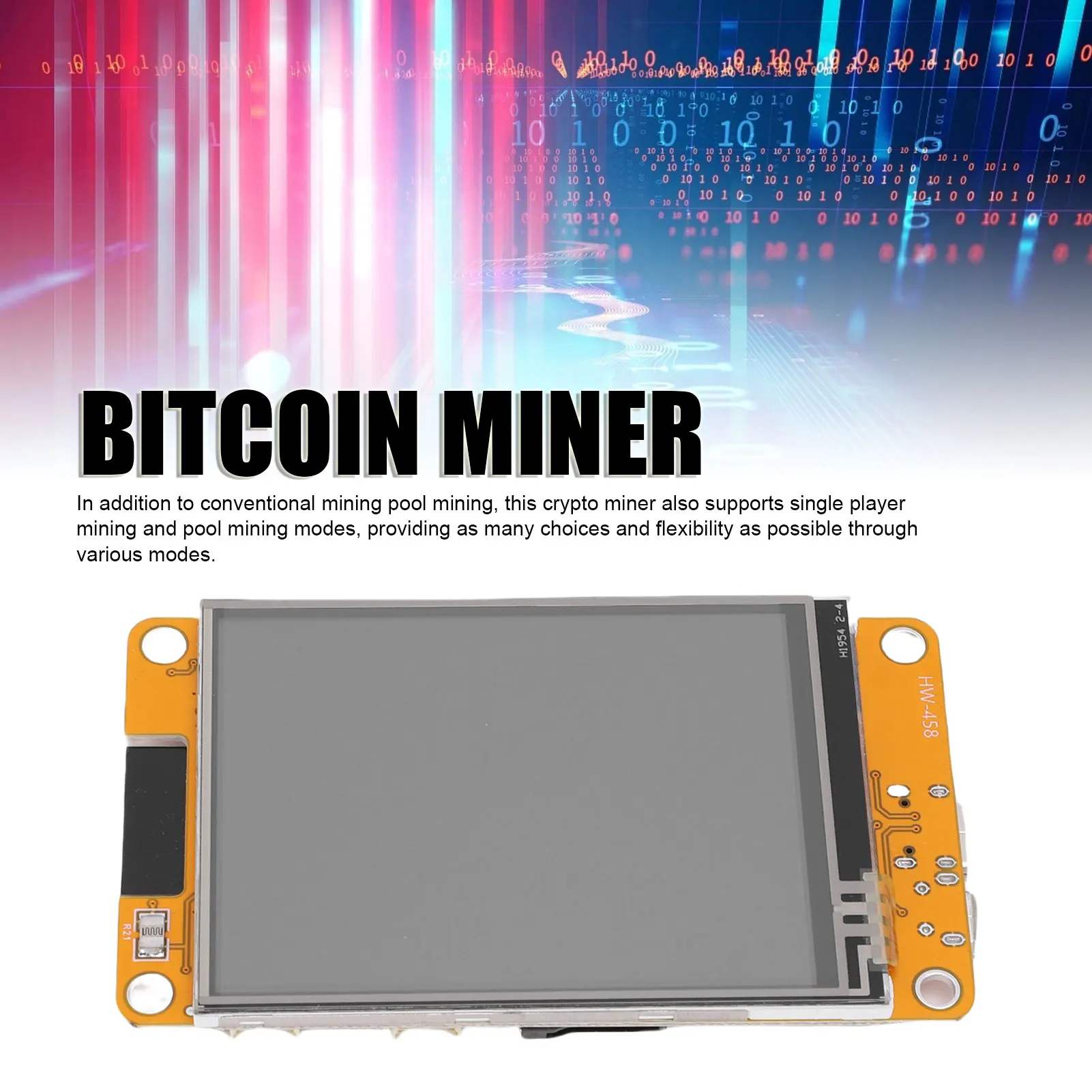 Bitcoin Miner USB Bluetooth 4.2 WIFI 1060KH/s 2,8 Zoll Smart Display Crypto Lottery Miner Crypto Lottery Miner Image