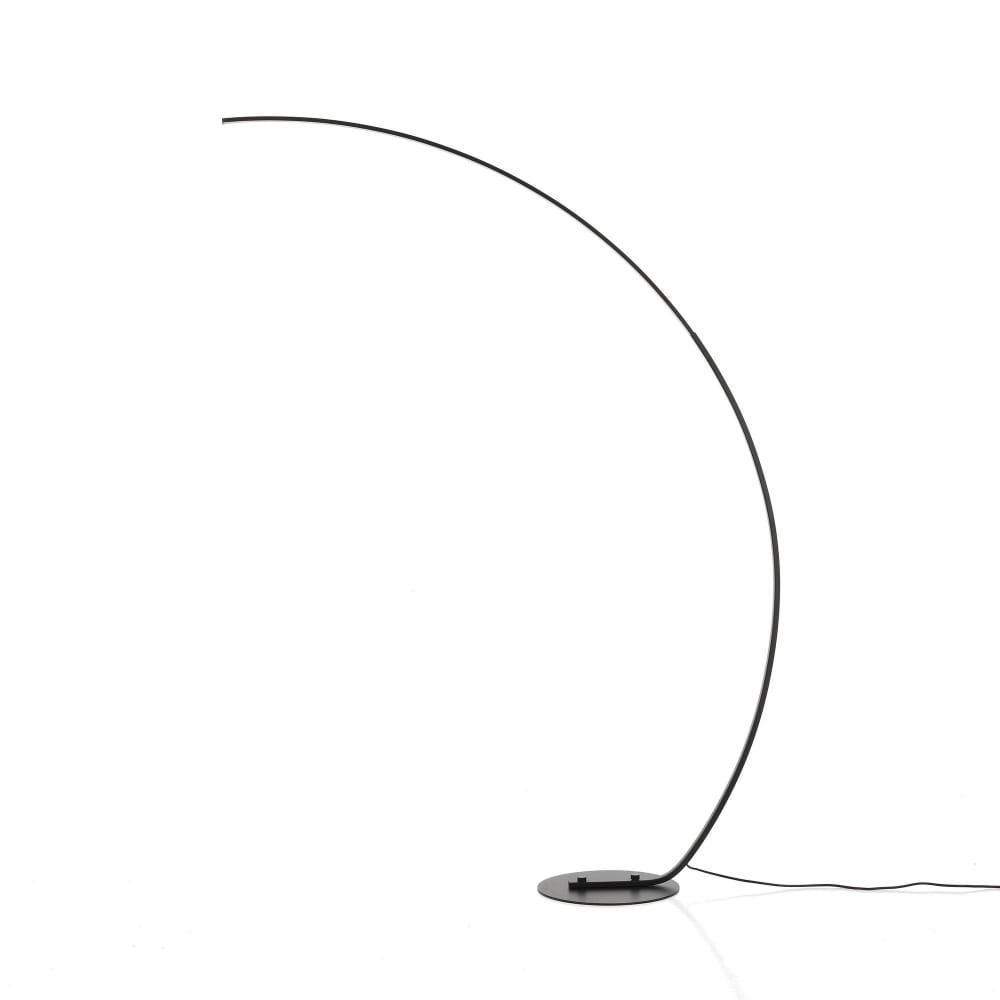 Lampadaire aluminium noir H175 L130 P32