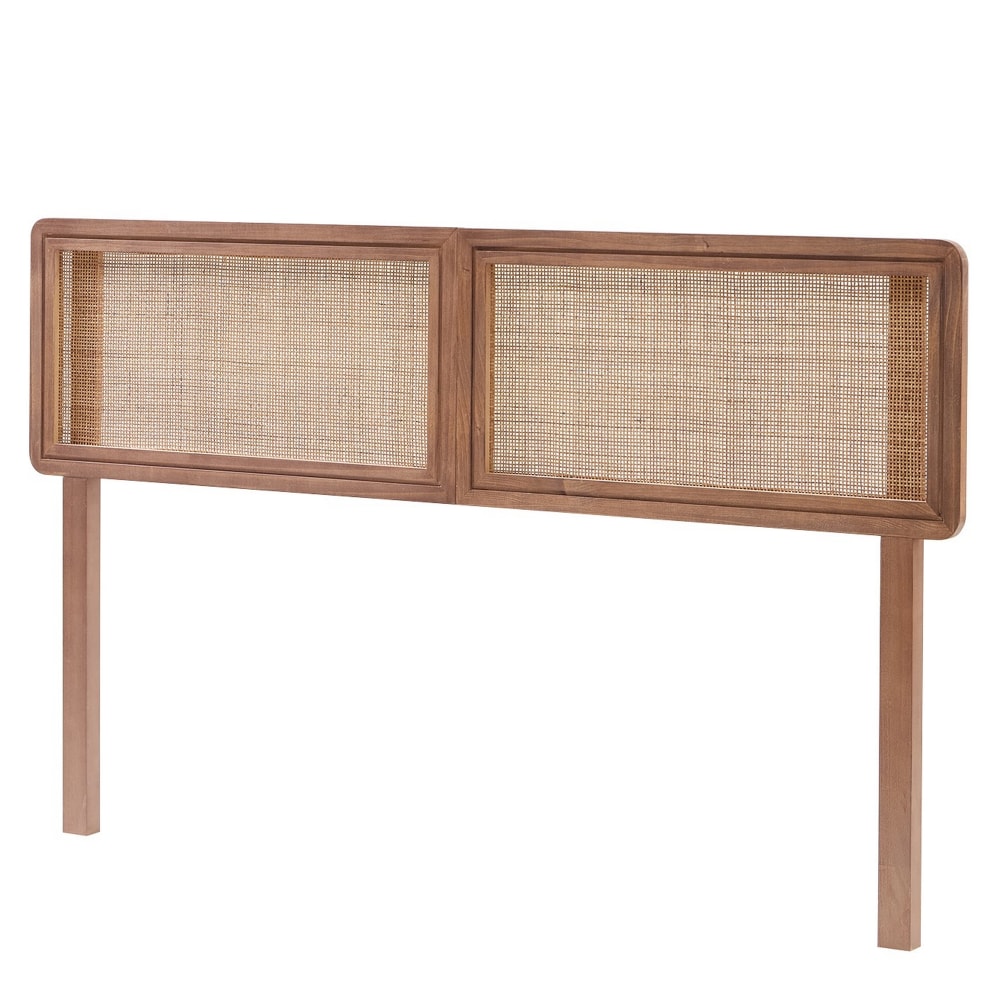 Tête de lit 160 en bois et rotin