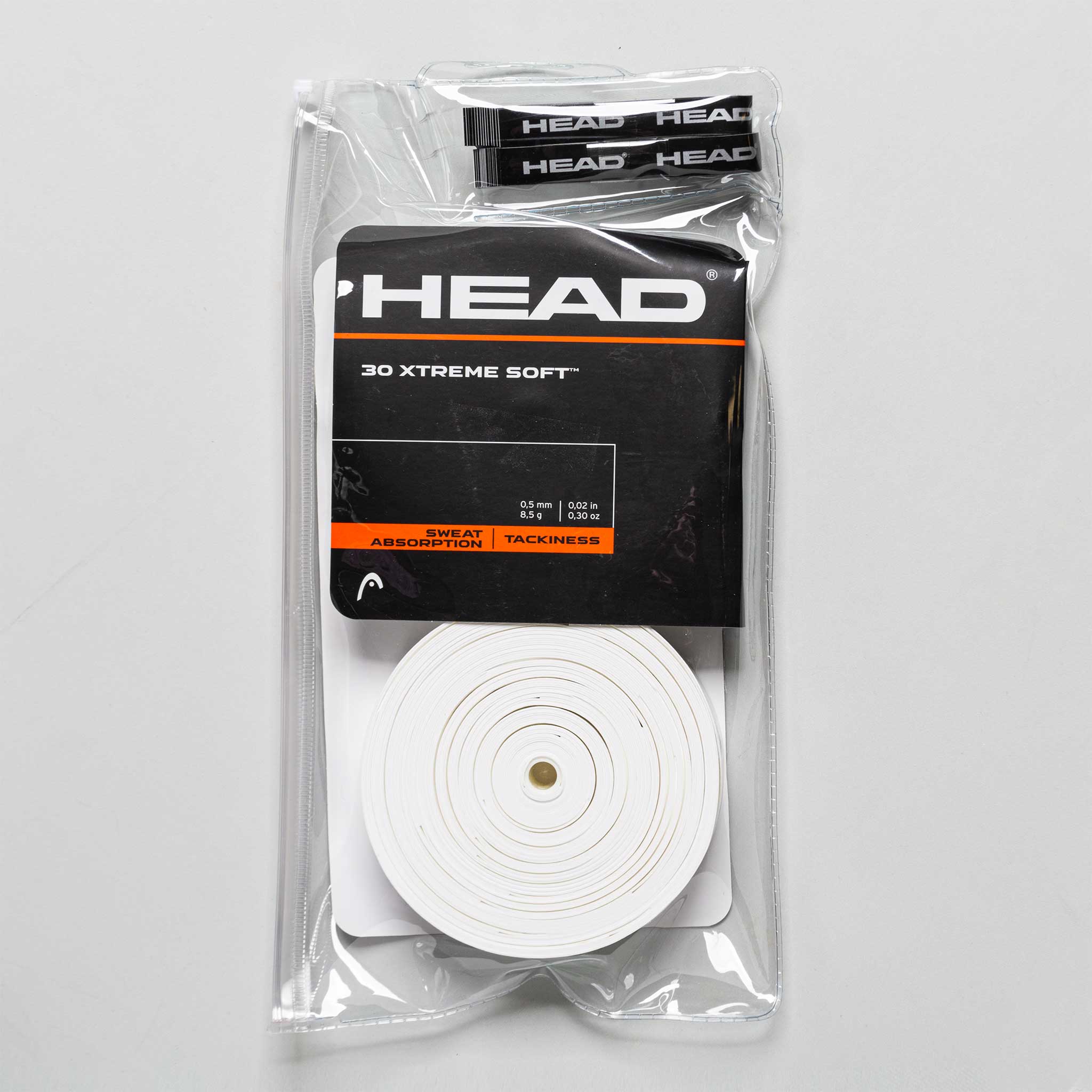 HEAD Xtreme Soft Overgrips Pack of 30 Tennis Overgrips White