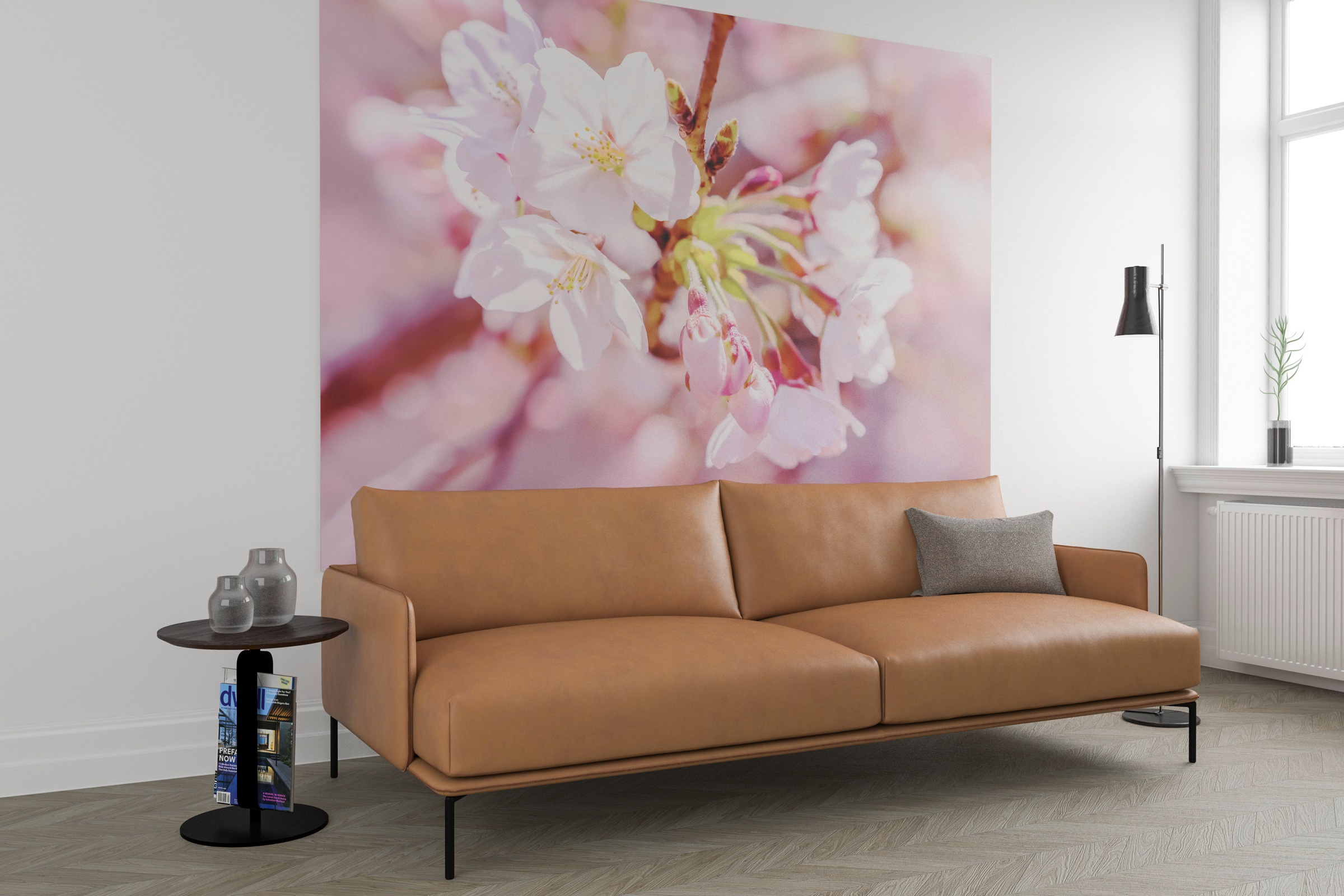 Fototapete KOMAR "Vlies Fototapete - Pink Blossom - Größe 248 x 184 cm", rosa, B:248m H:184m, Tapeten