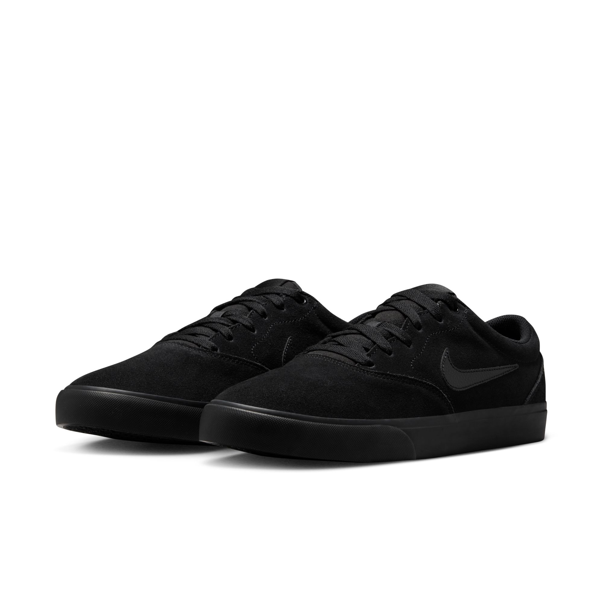 Sneaker NIKE SPORTSWEAR "NIKE CHARGE SUEDE", Herren, Gr. 40, schwarz, schwarz, schwarz, Leder, Schuhe Sneaker