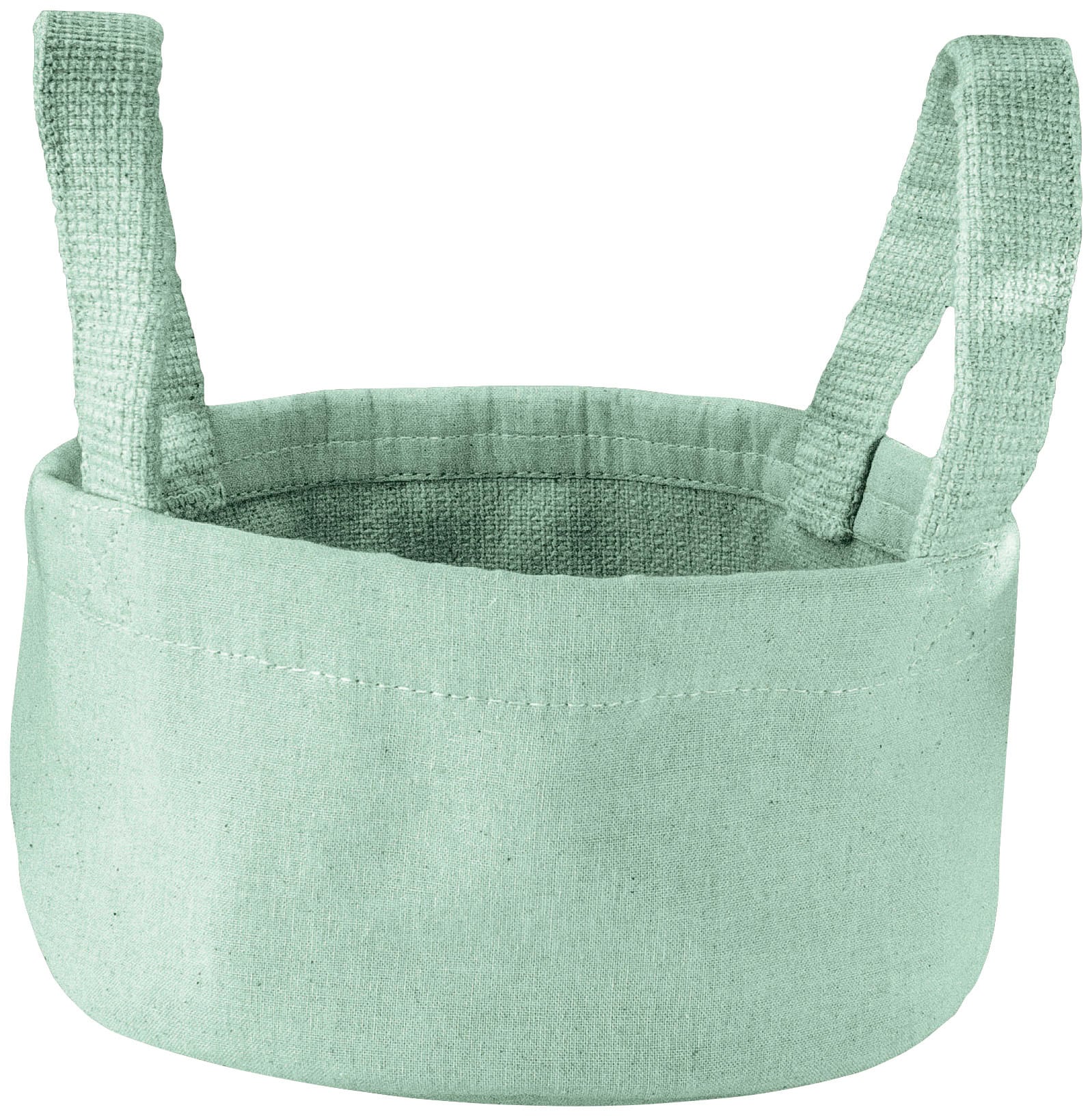 Allzweckkorb KLEINE WOLKE, grün (maledivia), B:19cm H:19cm T:19cm, Baumwolle, Aufbewahrungsboxen, Allzweckkorb