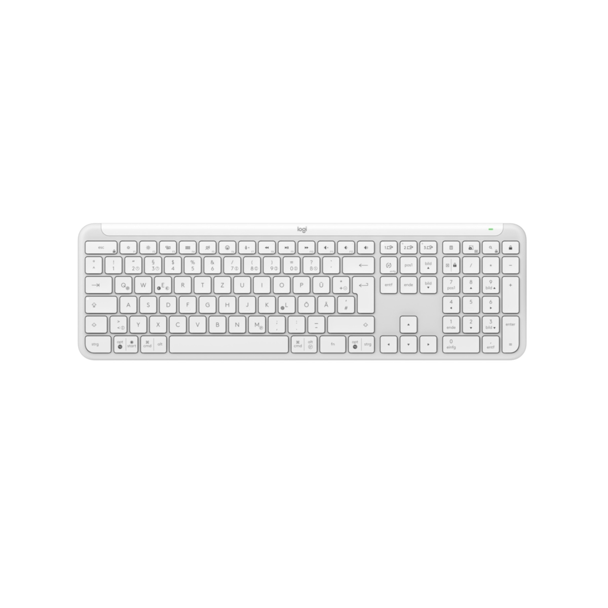 Keyboard Logitech Signature Wireless Slim K950 White (DE) (920-012452) Image