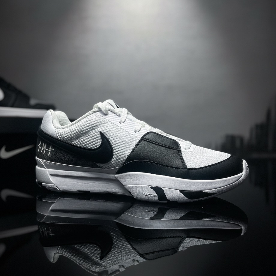 Nike Shoes | Authentic Nike Jamorant Basketball Shoes. Men Size 11 . New With No Box | Color: Black/White | Size: 11