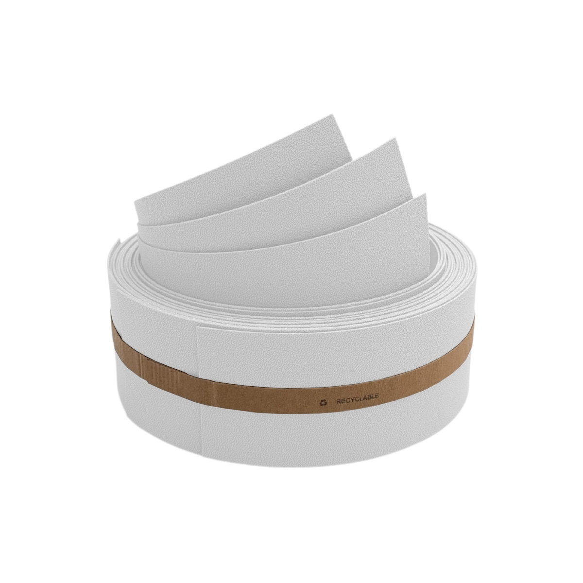 zaun|zu® Sichtschutz Premium Akzentstreifen Set Drittel Weiß 2,55m Image