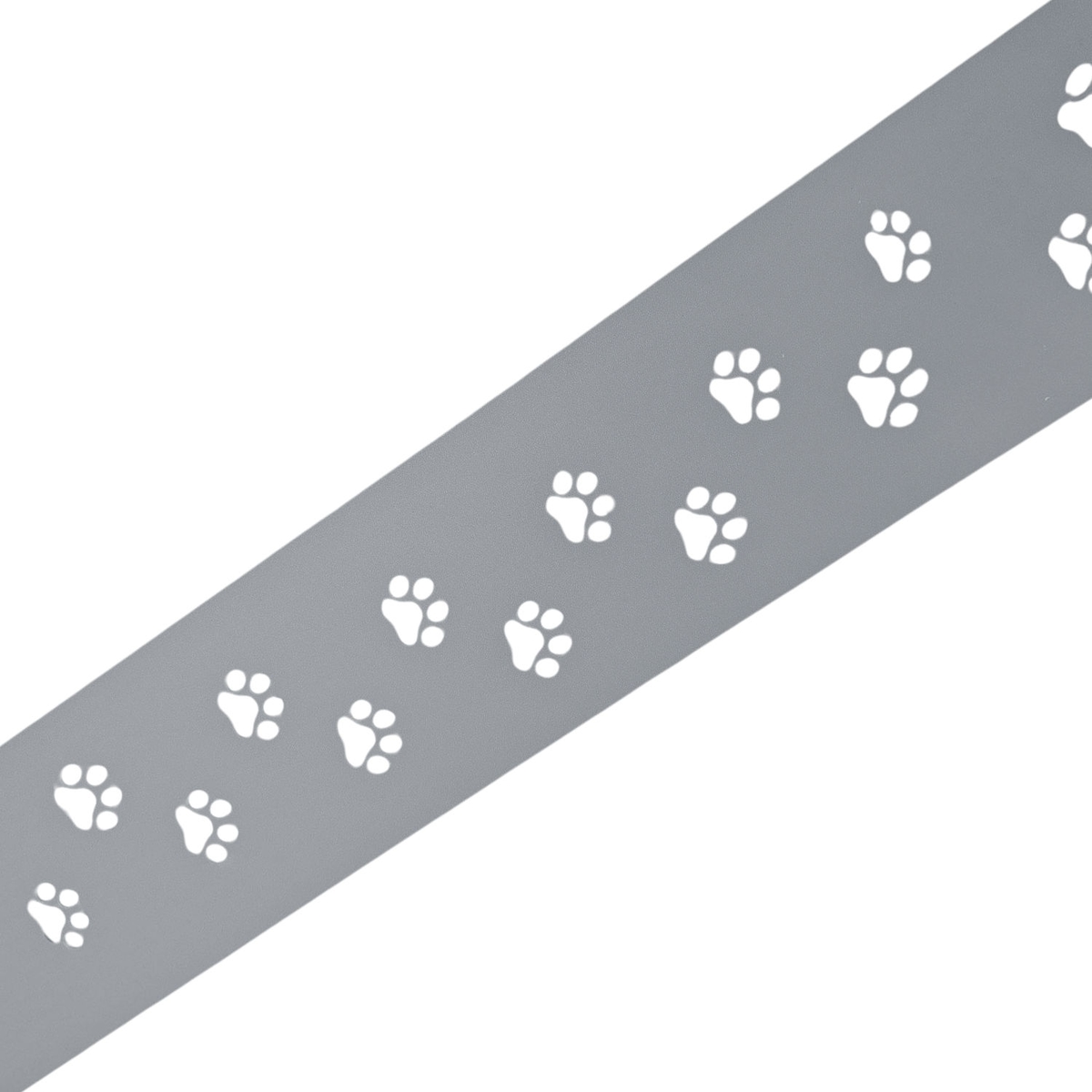 zaun|zu® Sichtschutz PREMIUM Dekor Tapsi für Doppelstabzäune Fenstergrau 2,55m Image