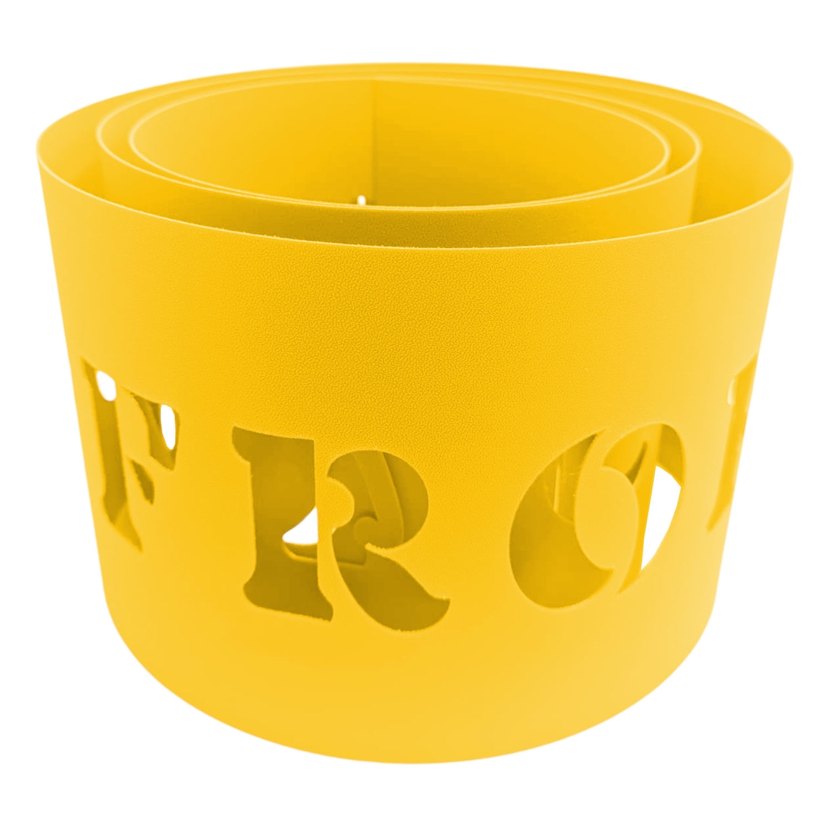 zaun|zu® Sichtschutzstreifen PREMIUM Frohe Weihnachten Gelb 2,55m Image