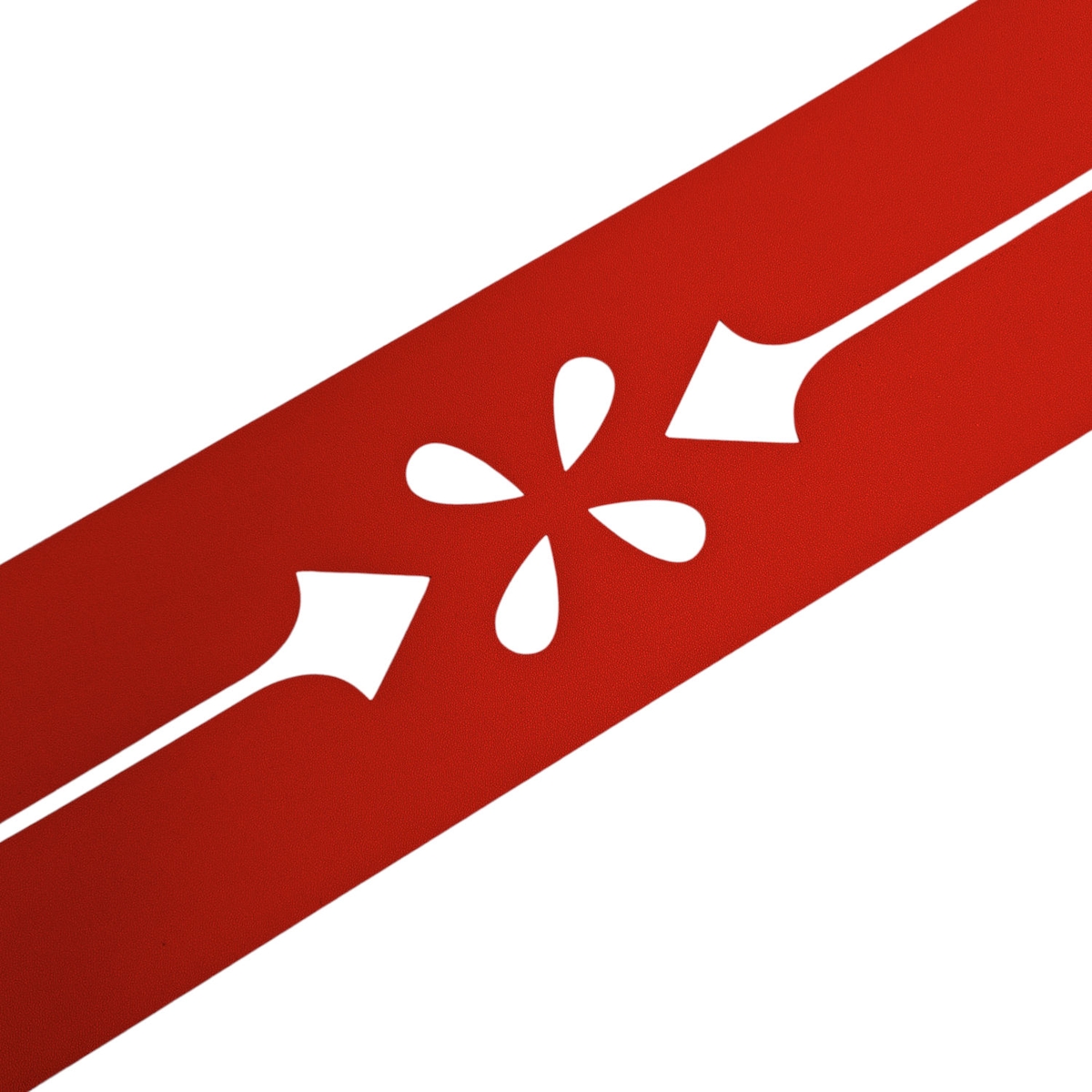 zaun|zu® Sichtschutz Premium Dekor Verona Sichtschutz Rot 2,55m Image