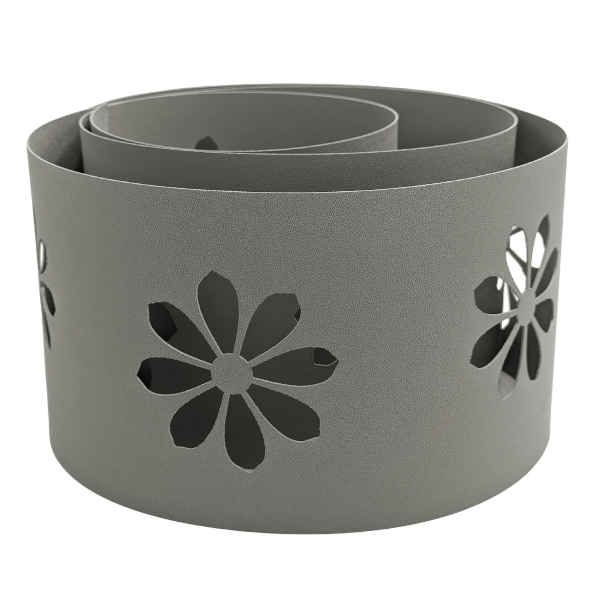 zaun|zu® Sichtschutz zaun|zu PREMIUM dekor Sonnenblume Sichtschutz Steingrau 2,55m Image