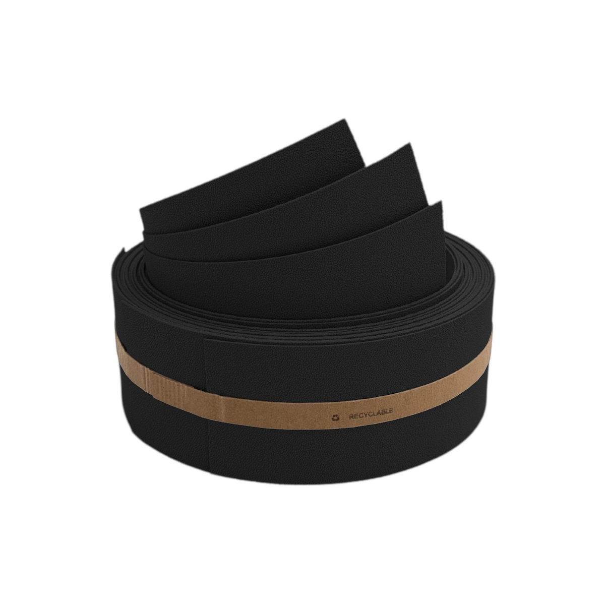 zaun|zu® Sichtschutz Premium Akzentstreifen Set Drittel Schwarz 2,55m Image