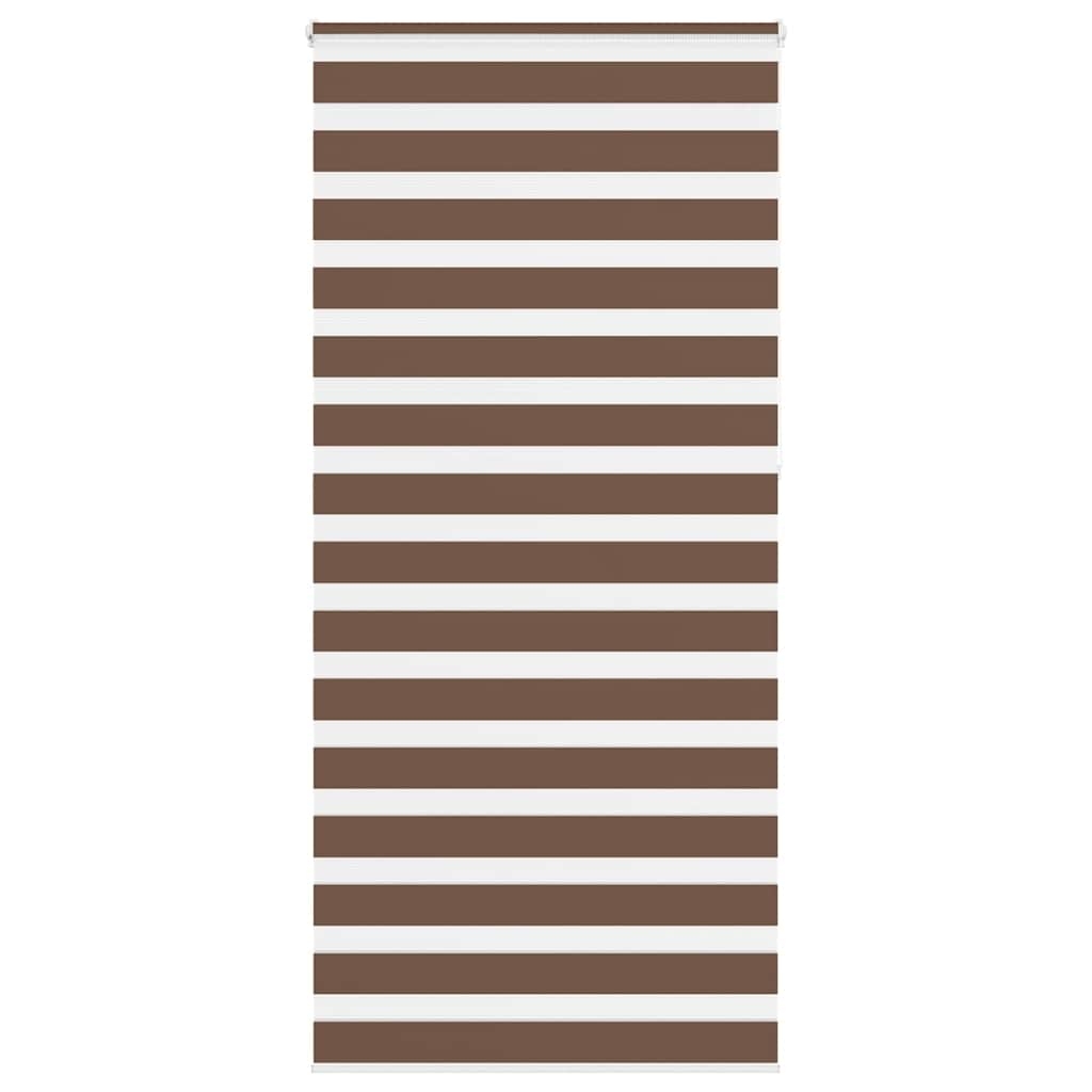 vidaXL Doppelrollo Braun 105x230 cm Stoffbreite 100,9 cm Polyester Image