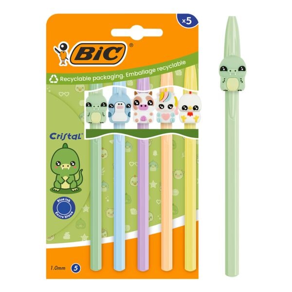 BIC Kugelschreiber »Cristal Figurines« dokumentenecht 5 Stück Image