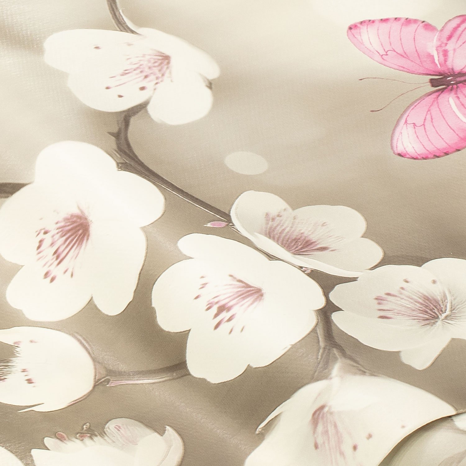 Abwaschbare Tischwäsche/Wachstuch Kirschblüten, natur-color Image