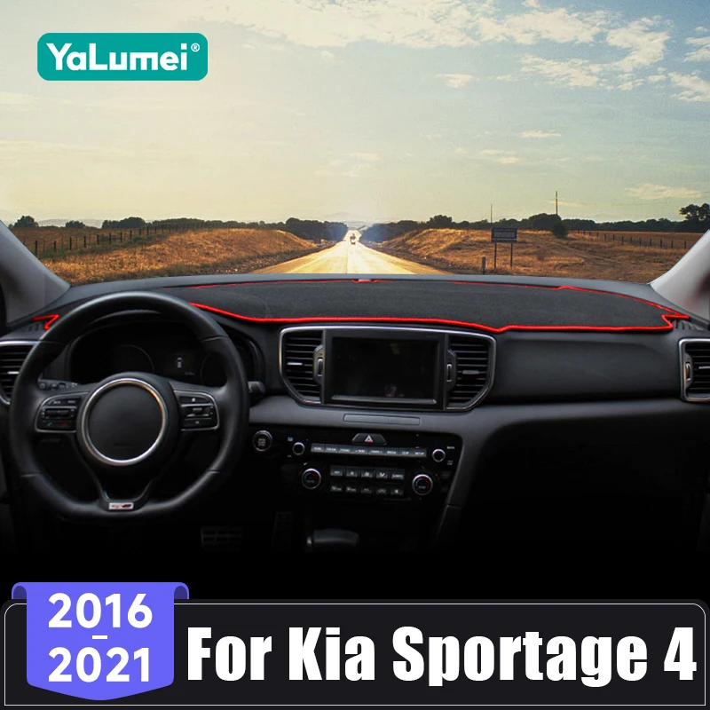 Per Kia Sportage 4 QL 2016 2017 2018 2019 2020 2021 Copertura del cruscotto dell'auto Evitare la luce Pad Cruscotto Accessori Anti-UV