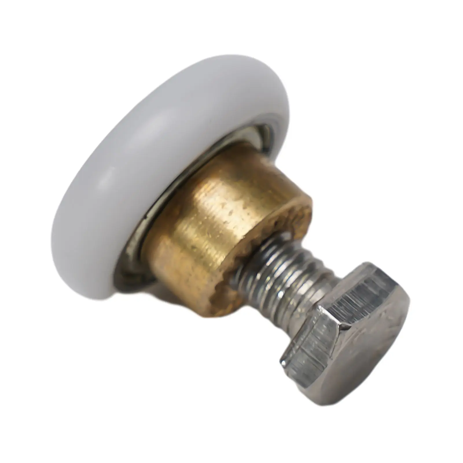 Glastür-Duschtürrollen, Räder, 4 Stück, Badezimmer, einzelnes Schiebe, 1 Set, 20/23/25/27 mm, Kupfer-Nylon mit Schrauben