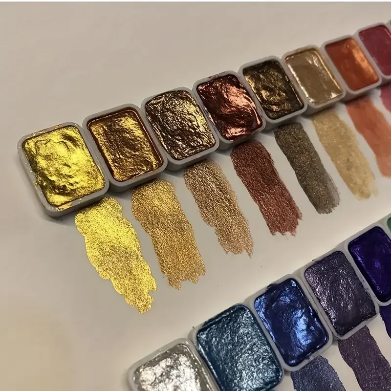 20-farbiges Perlen-Aquarellfarben-Set, ideal für traditionelle chinesische Malerei und Kalligraphie – für Künstler und Kunstbegeisterte Image