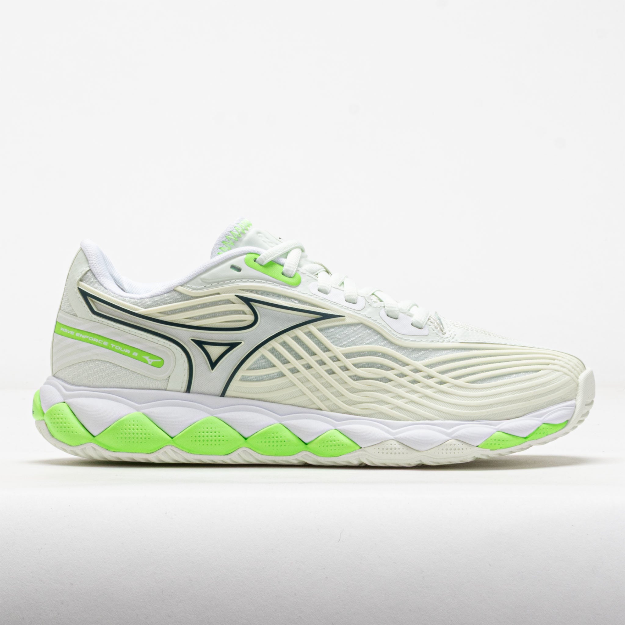 Mizuno Wave Enforce Tour 2 AC Women's Tennis Shoes Phantom Green/Glowing Apple