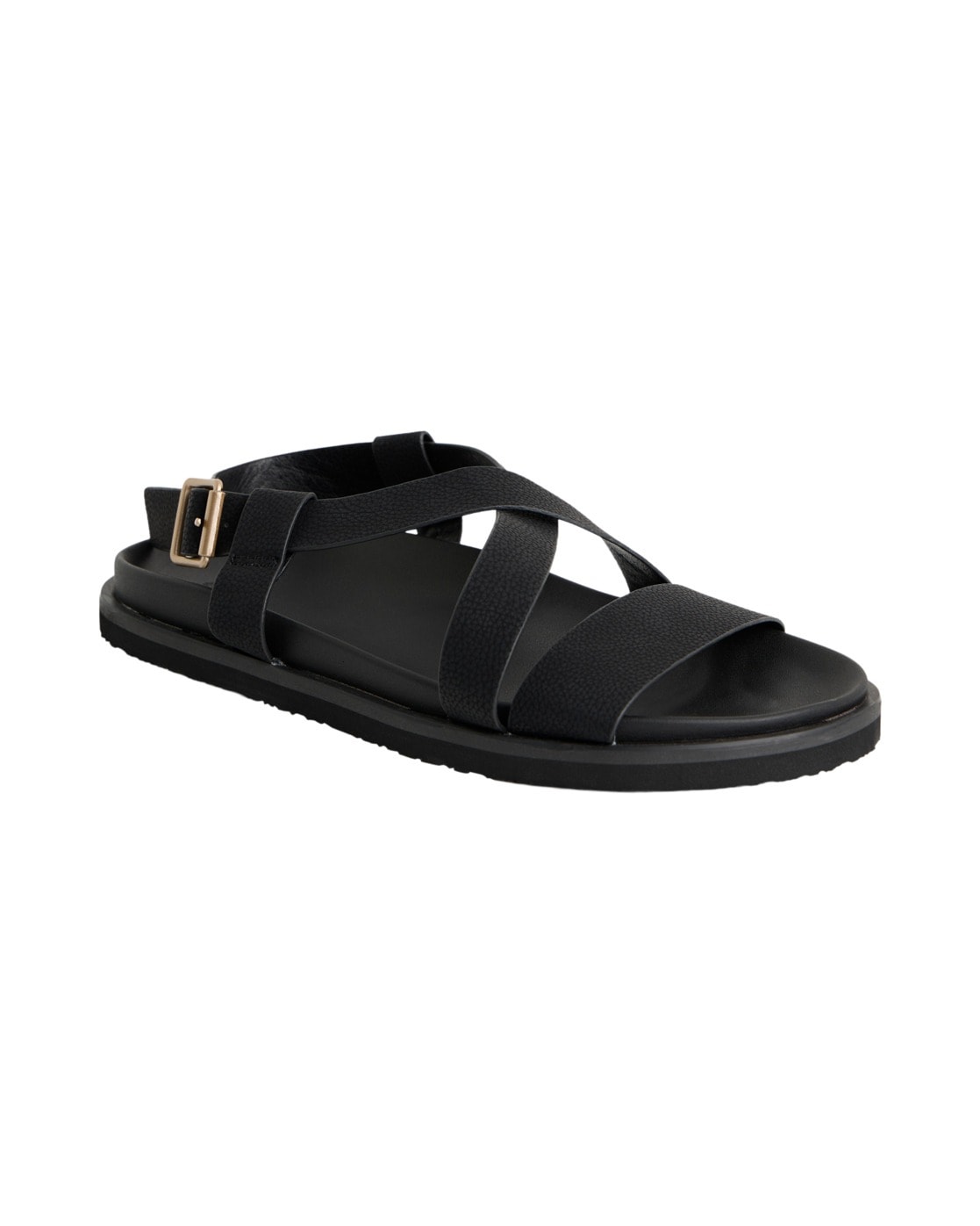 Sandale ROXY "Zaho Crossed", Damen, Gr. 9(40), schwarz, Obermaterial:Obermaterial: 95% synthetisches PU/5% Metall, Futter: 100% synthetisches PU, Laufsohle: 100% EVA;, Schuhe Sandale