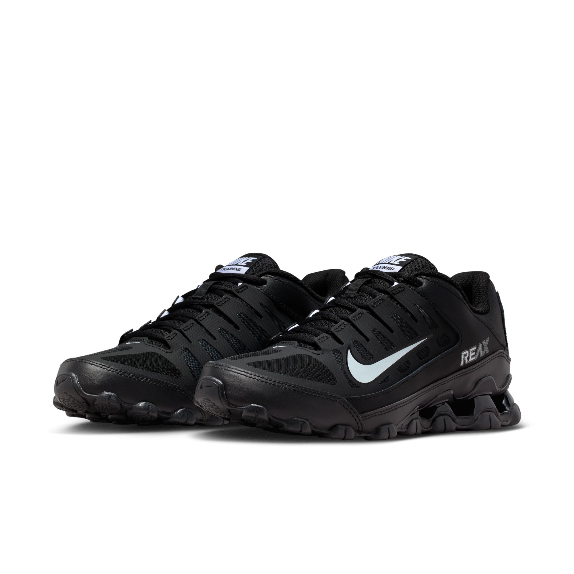 Sneaker NIKE "W NIKE REAX 8 TR MESH", Damen, Gr. 37,5, schwarz, weiß, Leder, Synthetik, Schuhe Sneaker